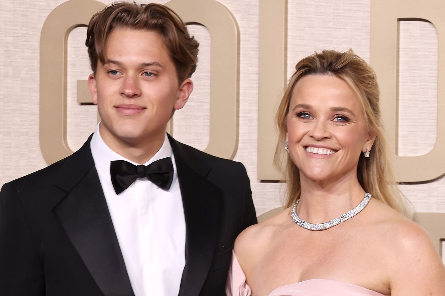 Post-Divorce Reese Witherspoon Takes Son Deacon to 2024 Golden Globes