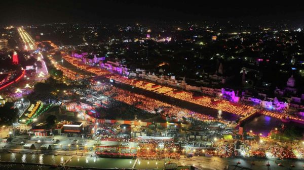 Ayodhya Shines with 2.51 Million Lamps for Record-Breaking Diwali Celebration Along Saryu River