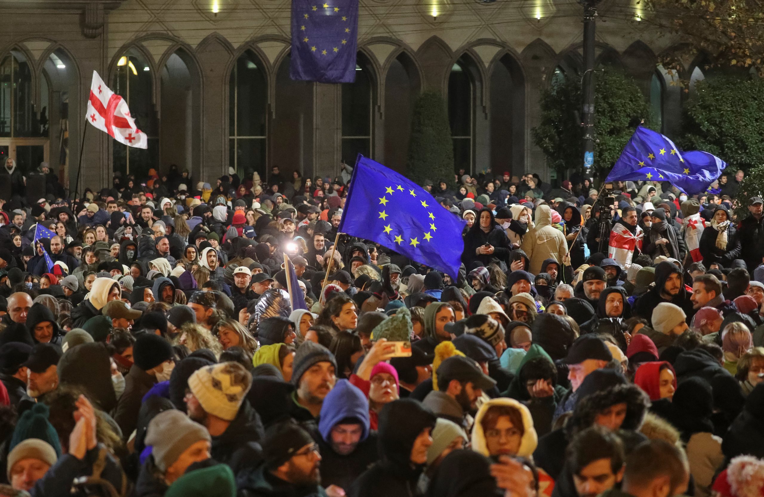 Georgia's Halted EU Talks Ignite Nationwide Protests and Concerns Over Democratic Erosion